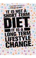Body Plan Plus Food Diary - It is not a short term diet, it is a long term lifes