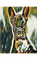 Sketch Book: Abstract Art, Dog Lovers Print (2), 8" x 10" - Drawing Sketch Pad, Unlruled Notebook, Drawing Paper -[Sketch book]