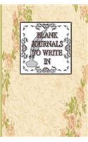 Blank Journals To Write In