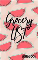 Grocery List Notebook