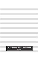 Manuscript Paper Notebook 10 Stave: 8.5 x 11, A4 Large Music Composition Journal(2 Manuscript Paper Notebooks)