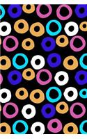 Bullet Journal Notebook Colorful Circles 3: 112 Page Numbered Graph Style Grid Bullet Journal with Index Pages and Key Pages in Portable 6 X 9 Size.