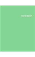 Notebook: Lined Notebook, Large (8.5 x 11 inches), 110 Pages - Green Cover