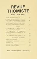 Revue Thomiste - 2/1993: (Revue Thomiste)
