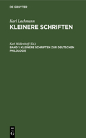 Kleinere Schriften Zur Deutschen Philologie