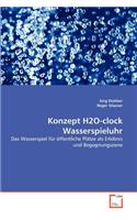 Konzept H2O-clock Wasserspieluhr