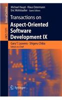 Transactions on Aspect-Oriented Software Development IX