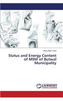 Status and Energy Content of MSW of Butwal Municipality