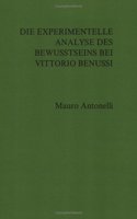 Die experimentelle Analyse des Bewußtseins bei Vittorio Benussi
