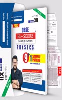 CBSE Class 12 Physics Hi-Score Sample paper with 9+1 Most Probable SQPs, Board-style Question and Answer Booklets for 2025 Board Exams by Bharat Panchal (2024-25)
