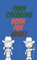 Farm Coloring Book for Adult