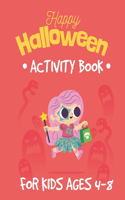 Halloween Activity Book for Kids Ages 4-8