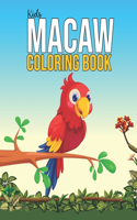 Kids Macaw Coloring Book