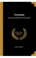 Verisimilia: Laceram Conditionem Novi Testamenti