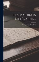 Les Majorats Littéraires...