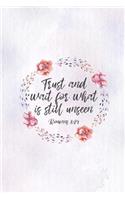Trust and Wait For What Is Still Unseen Romans 8