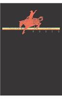 Notebook: Rodeo Western Country Horse Rider Retro Vintage Gift