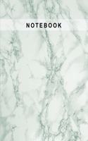 Notebook: Marble Stone Forest Green Cover Lined Paper Writing Notebook for School, Home & Office