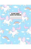 Blank Sheet Music Notebook