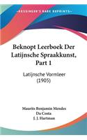 Beknopt Leerboek Der Latijnsche Spraakkunst, Part 1