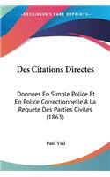 Des Citations Directes