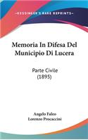 Memoria in Difesa del Municipio Di Lucera