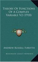 Theory of Functions of a Complex Variable V2 (1918)