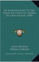 An Introduction To The Prose And Poetical Works Of John Milton (1899)