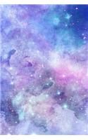 Painted Galaxy Composition Notebook - Small Ruled Notebook - 6x9 Lined Notebook (Softcover Journal / Notebook / Diary)