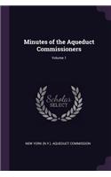 Minutes of the Aqueduct Commissioners; Volume 1