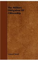 Military Obligation Of Citizenship