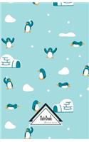 Notebook Journal Dot-Grid, Graph Grid, Lined, Blank No lined: Polar Penguin Snow Winter: Small Pocket Notebook Journal Diary, 120 pages, 5.5" x 8.5"(Blank Notebook Journal)