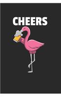 Flamingo Bier Notizbuch: Flamingo Bier Notizbuch für Liebhaber / Notizheft / Notizblock A5 (6x9in) Dotted Notebook / Punkteraster / 120 gepunktete Seiten