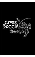 Cross Boccia freestyle: 6x9 Crossboccia - blank with numbers paper - notebook - notes