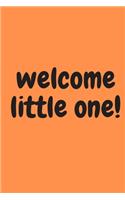 welcome little one! Peerfect Journal for your new baby, Notebook, Diary (120 pages)