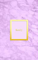 Keely: Custom dot grid diary for girls - Cute personalized gold and marble diaries for women - Sentimental keepsake note book journal - Bright pink girly c