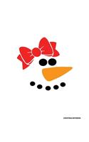 Christmas Notebook: Funny Snowman Joke Holiday Notepad With Lined College Ruled Paper For Taking Notes. Xmas Journal Diary 8.5 x 11 Inch Soft Cover For Home, Work Or Sc