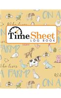 Time Sheet Log Book: (Time Sheet Logbook)