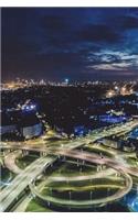 Aerial View of Riga Latvia at Night Journal