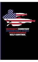 Integrity Courtesy Indomitable Spirit Perseverance Self-Control: Taekwondo Journal Notebook