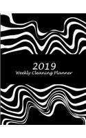 2019 Weekly Cleaning Planner: Artist Black Color, 2019 Weekly Cleaning Checklist, Household Chores List, Cleaning Routine Weekly Cleaning Checklist 8.5 X 11 Cleaning and Organizi