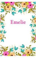 Emelie: Emelie Journal Diary Notebook