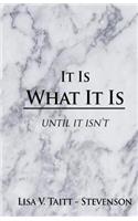 It Is What It Is
