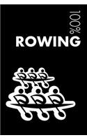 Rowing Notebook: Blank Lined Rowing Journal for Rower and Coach