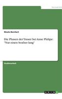 Die Phasen der Trauer bei Anne Philipe