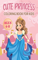Cute Princess Coloring Book For Kids