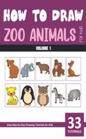 How to Draw Zoo Animals for Kids - Volume 1