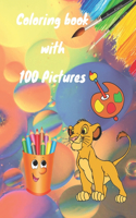 Coloring book with 100 Pictures