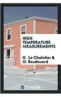 High temperature measurements