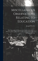 Miscellaneous Observations Relating to Education